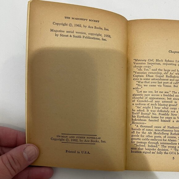 Ace Double- Un-Man And Other Novellas & The Makeshift Rocket - Picture 4 of 5